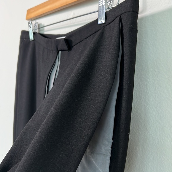 ANNE DE GRUFF COUTURE BLACK AND GREY TROUSERS WITH LAYERED DESIGN - Picture 6 of 7